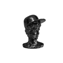 David rostro con gorra de cerámica