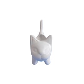 Gato blanco liso