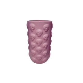 Jarrón calavera de cerámica