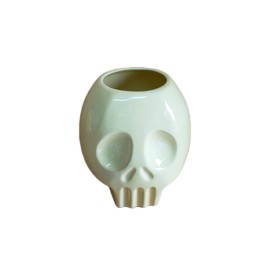 Maceta craneo calavera minimalista