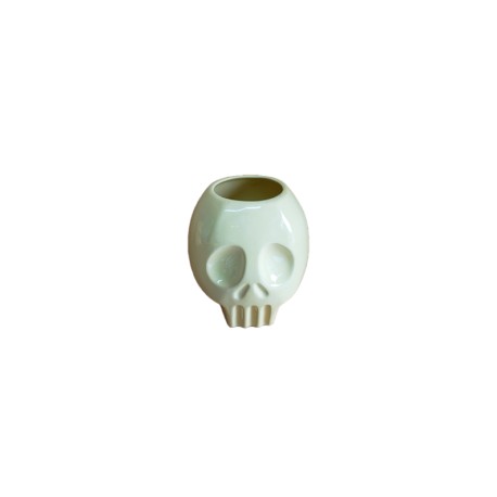 Maceta craneo calavera minimalista