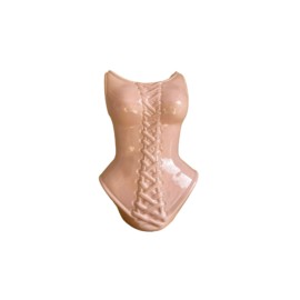 Maceta de cerámica corset