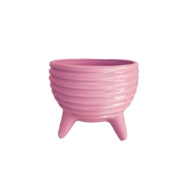 Maceta de cerámica molcajete