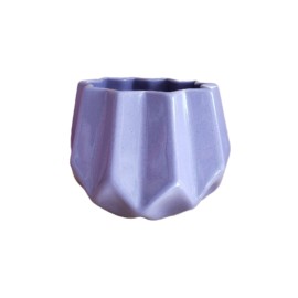 Maceta elegante cerámica esmaltada