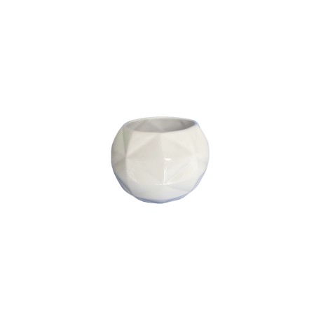 Maceta esfera geométrica