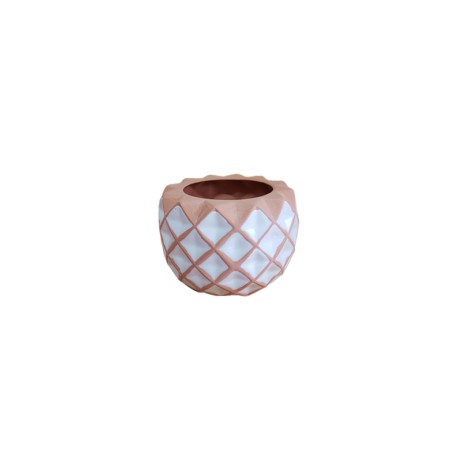 Maceta terracota con esmalte