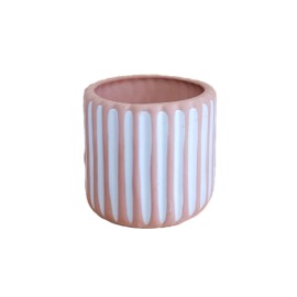 Maceta terracota con esmalte
