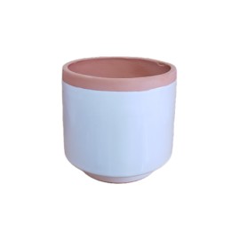 Maceta tipo copa terracota elegante