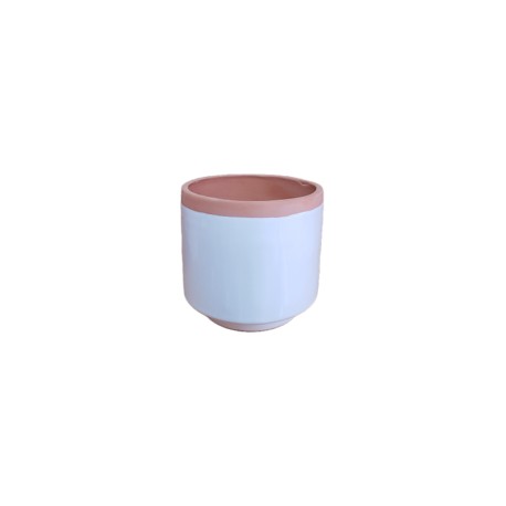 Maceta tipo copa terracota elegante